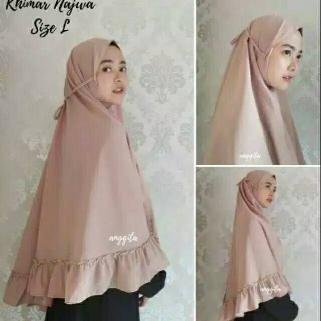 Khimar Najwa instan/mariyam rempel size xl