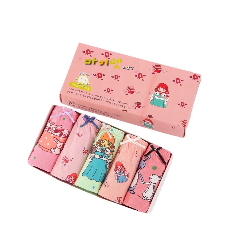 SET Celana Dalam Anak Perempuan bahan Katun Import Premium Celana Dalam Anak free Box Lucu dan Murah Celana Dalam Anak Cewe Bahan Katun