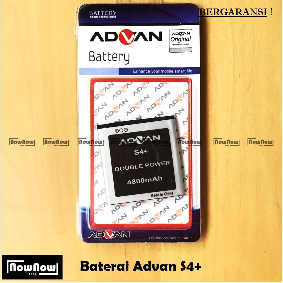 Baterai Advan S4+ Plus Original Double Power Batre Batrai Battery HP