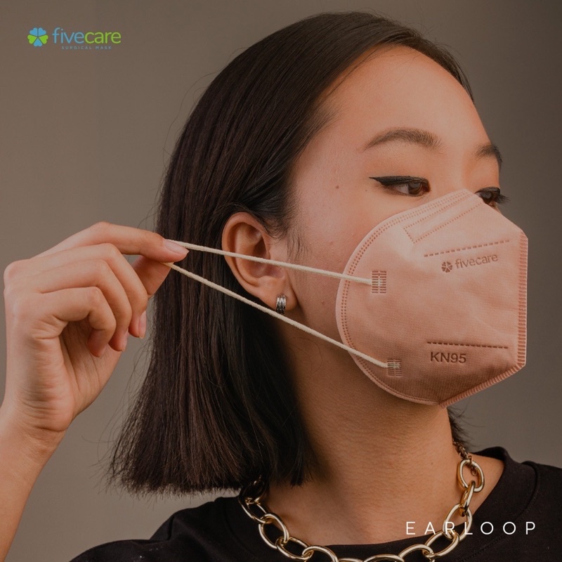 FIVECARE Masker KN95 6PLY Filter EARLOOP / HEADLOOP SURGICAL FACE MASK