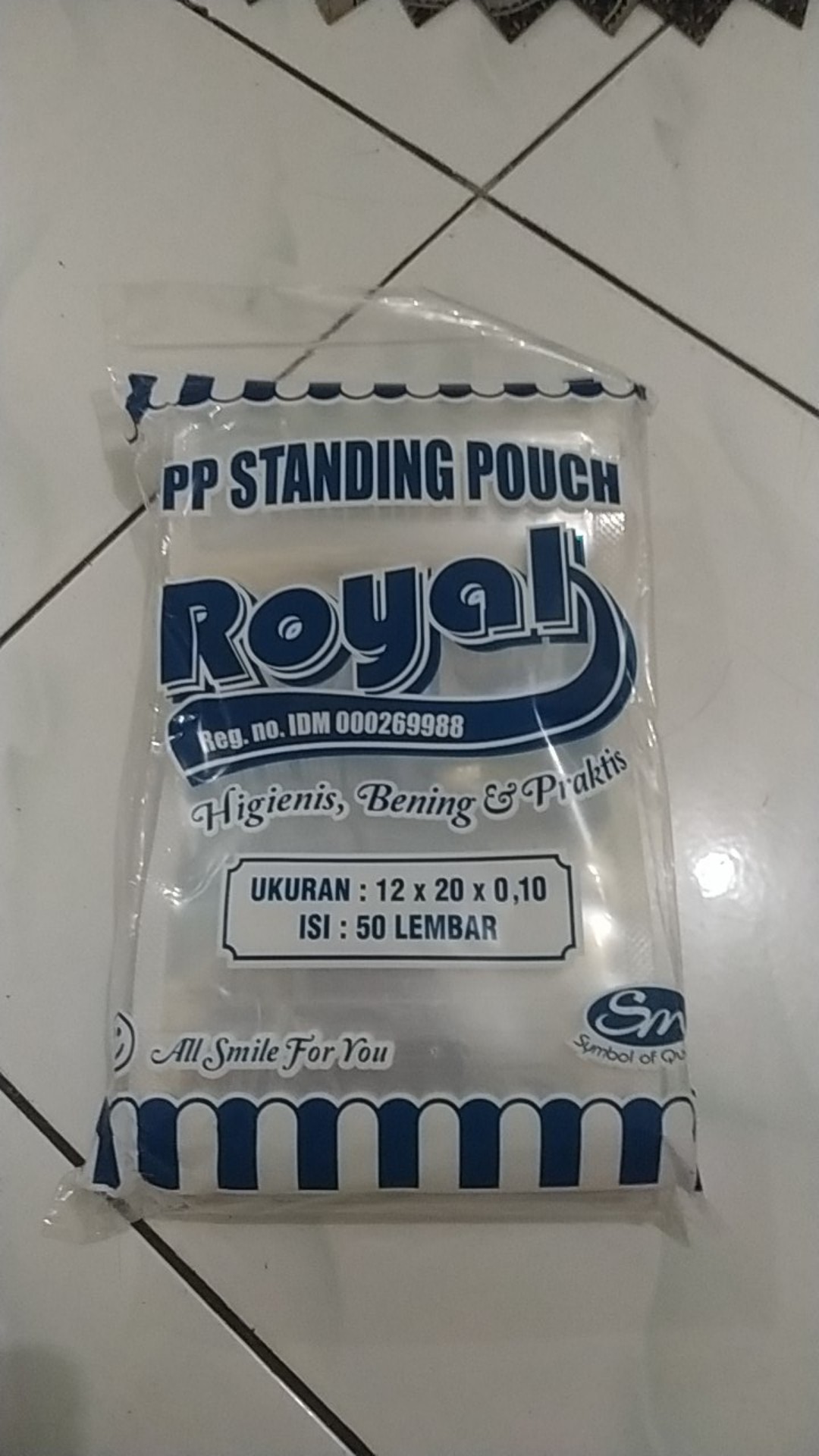 Standing Pouch 12x20 / Plastik Klip Ziplock Kemasan Berdiri Bening