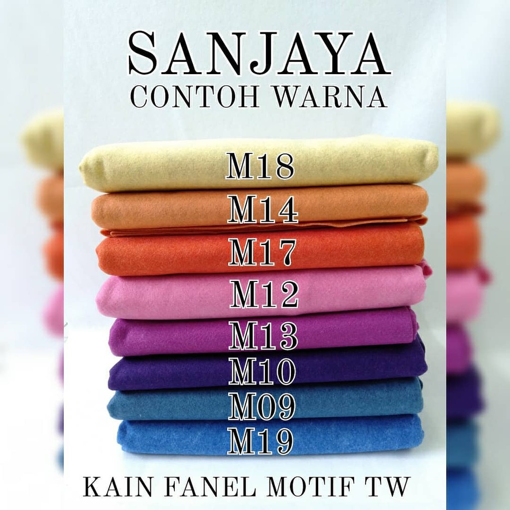 KAIN FLANEL / KAIN FANEL METERAN / KAIN WARNA WARNI / KAIN FANEL MOTIF TW (TAIWAN) PER 3 METER