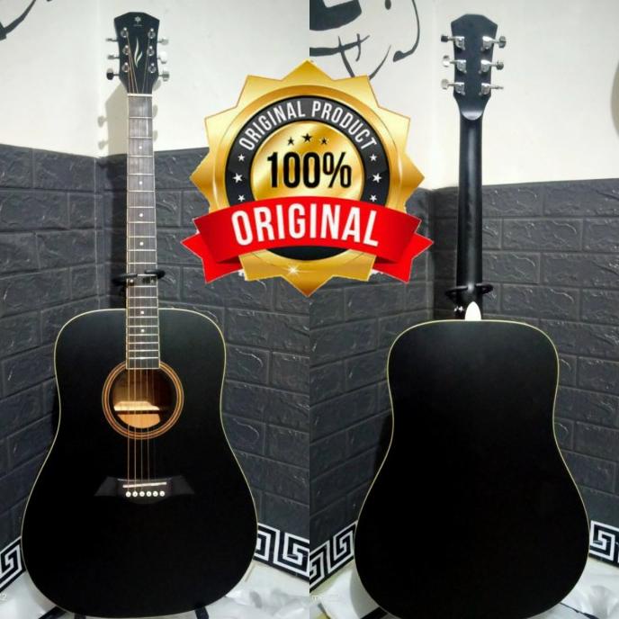 ORIGINAL DAME LILIES70-BK JUMBO GITAR AKUSTIK TERLARIS1010