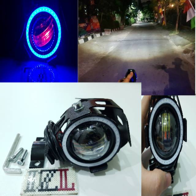 MURAH NEW LAMPU TEMBAK LED U7 CREE LENSA 4D TRANSFORMER SINAR PROJIE HID TERBATAS
