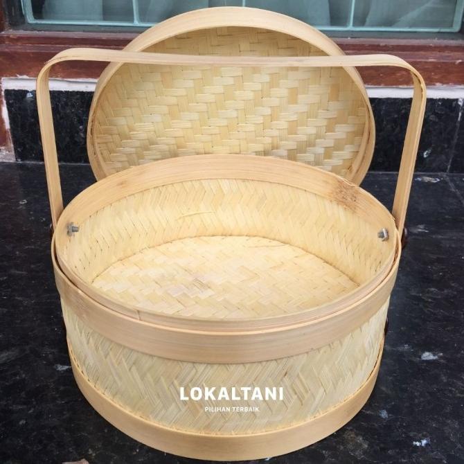 

Hampers Bambu/Keranjang Bambu/Anyaman Bambu/Rantang bambu 25cm