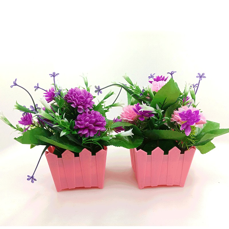 Bunga Hias Plastik Pot Dekorasi Meja Ruangan Rumah Hiasan Artificial Flowers Palsu PBP17 PBP105