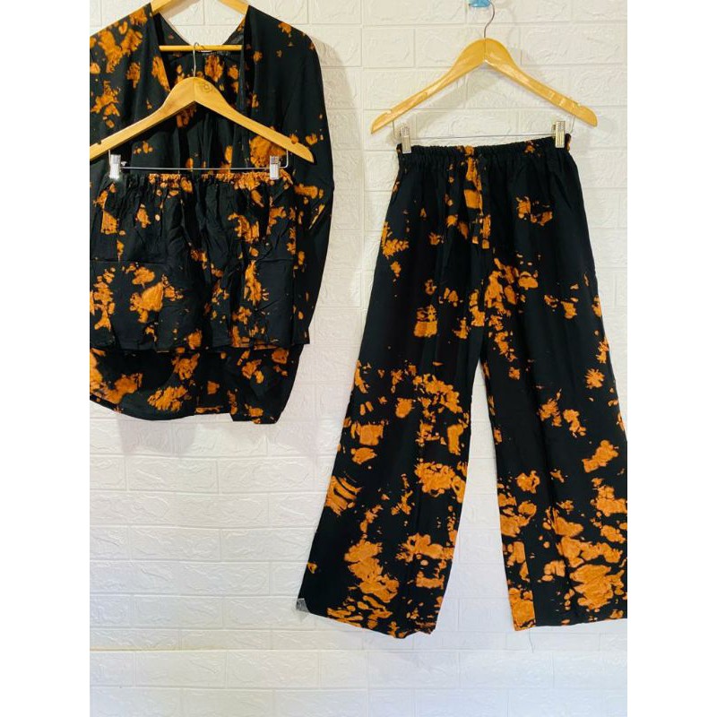 SETELAN OUTER+KEMBEN+CELANA MOTIF BALI