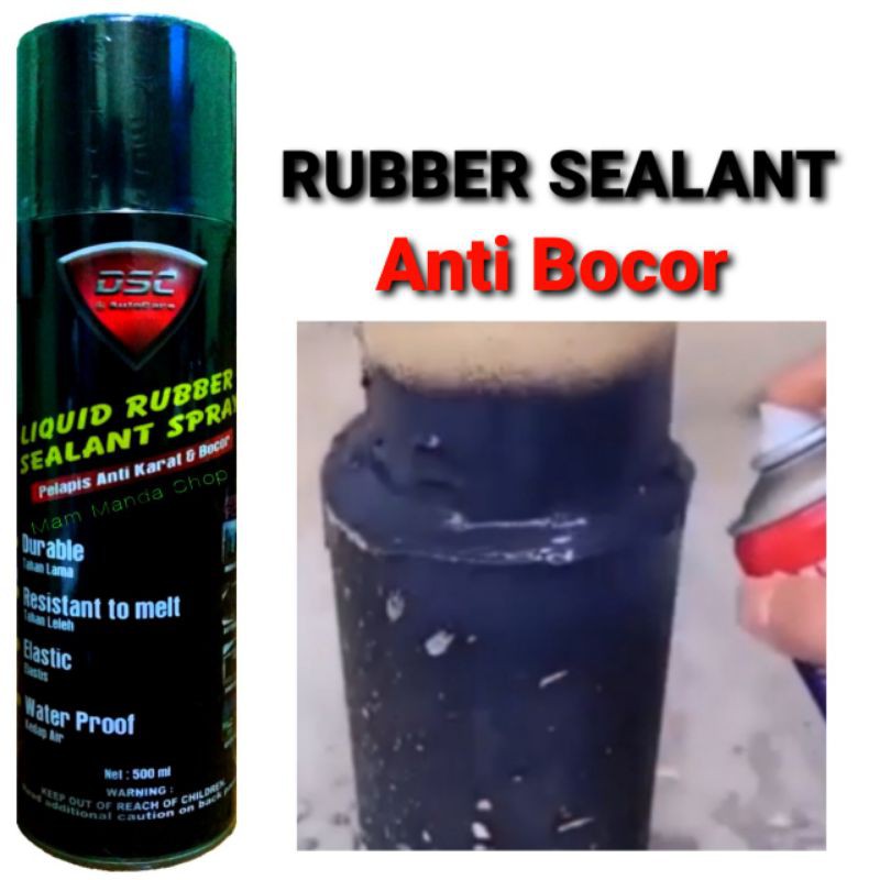 Anti Bocor Semprot Waterproof / DSC Liquid Rubber Sealant Spray 500ml /Penambal bocor dinding, genteng, pipa