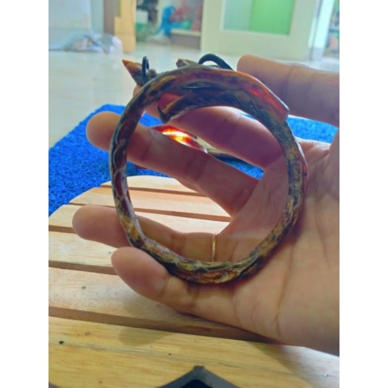 gelang akar Bahar merah ukir naga