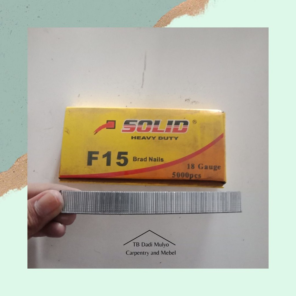 

Refill Staples Tembak Paku Tembak F15 Solid 18 Gauge