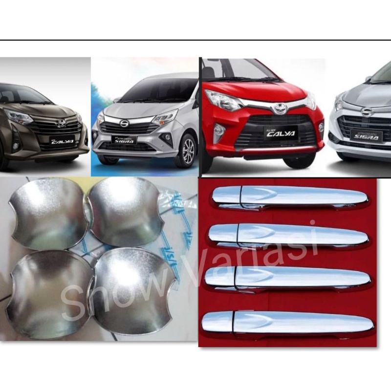 PAKET OUTER HANDLE COVER CALYA SIGRA 2016 2018 2021 CHROME