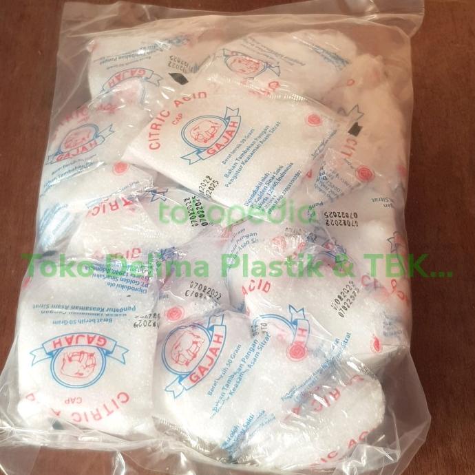 

hanya disini] Citric Acid Cap Gajah Asam Sitrun 20 pack x 50g