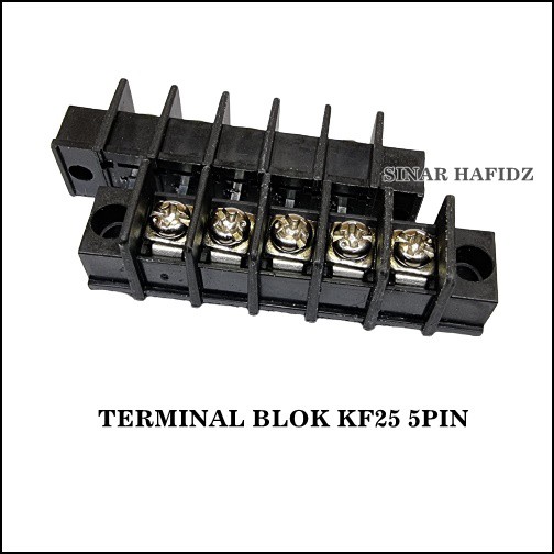 Terminal KF25 5 pin hitam 7.6mm