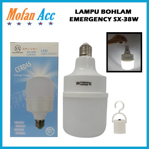 Lampu Bohlam Emergency Light SX 38W LED Sentuh SX-38 Watt