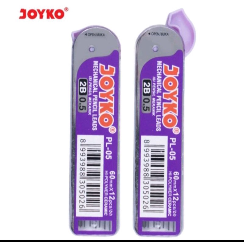

isi pensil mekanik 2B joyko PL-05 2B 0,5mm