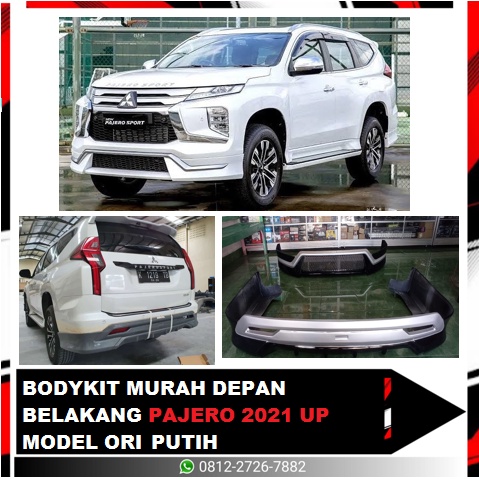 BODYKIT MURAH DEPAN BELAKANG PAJERO 2021 UP MODEL ORI PUTIH