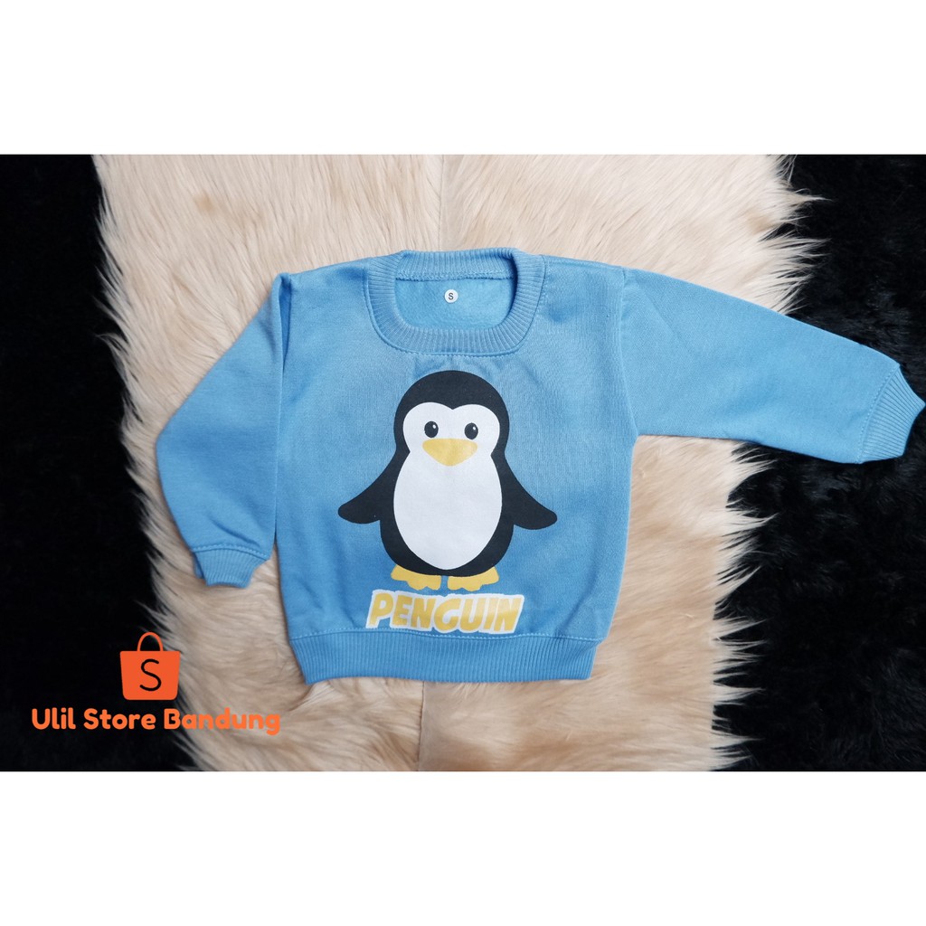 JAKET BAYI SWEATER BAYI HOODIE BAYI USIA 3-18 BULAN MOTIF TERBARU PENGUIN-3