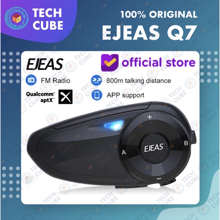 [UNIT ONLY] EJEAS Q7 Bluetooth Radio FM Intercom Helm 7 Rider Helmet Alt V6 PRO UNIT ONLY