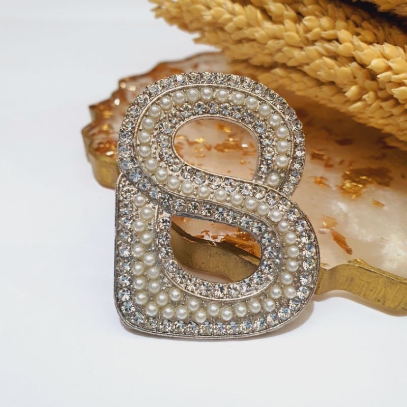 Brooch Buttonscarves KW / Bross Buttonscarves KW / Bross Button KW-07 Silver