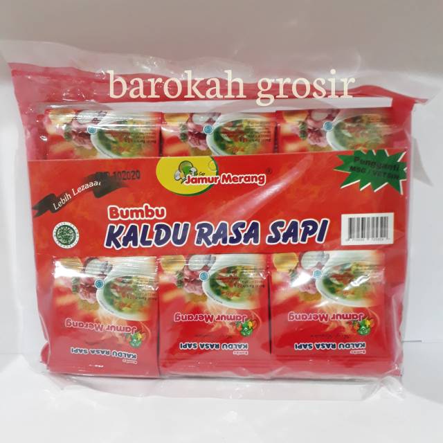 

30 sachet Kaldu alami Rasa sapi non MSG jamur merang rasa sapi