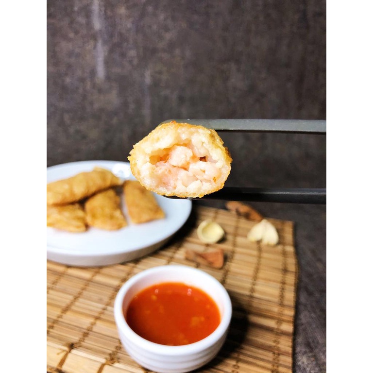 

Lumpia Kulit Tahu Isi Murni Daging Udang Murni Premium Homemade
