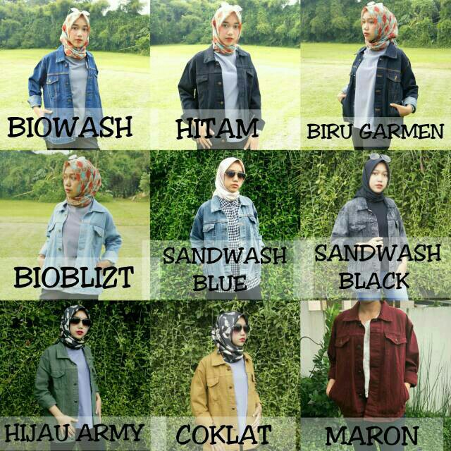 Jaket Jeans Oversize Big Size/Jaket Jeans Oversize Wanita/Jaket Jeans Jumbo Murah/Jaket Denim Levis
