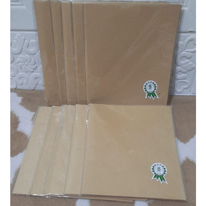 

Sampul Buku kraft/craft/coklat polos Bamboo ukuran kwarto