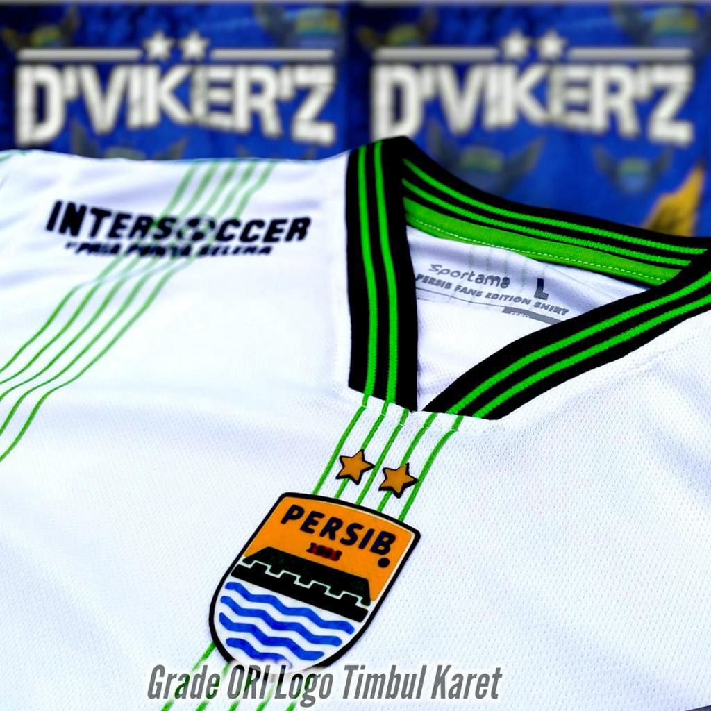 HARGA PROMO Kaos bola persib 2023 terbaru m l xl xxl GO logo timbul bs request nama