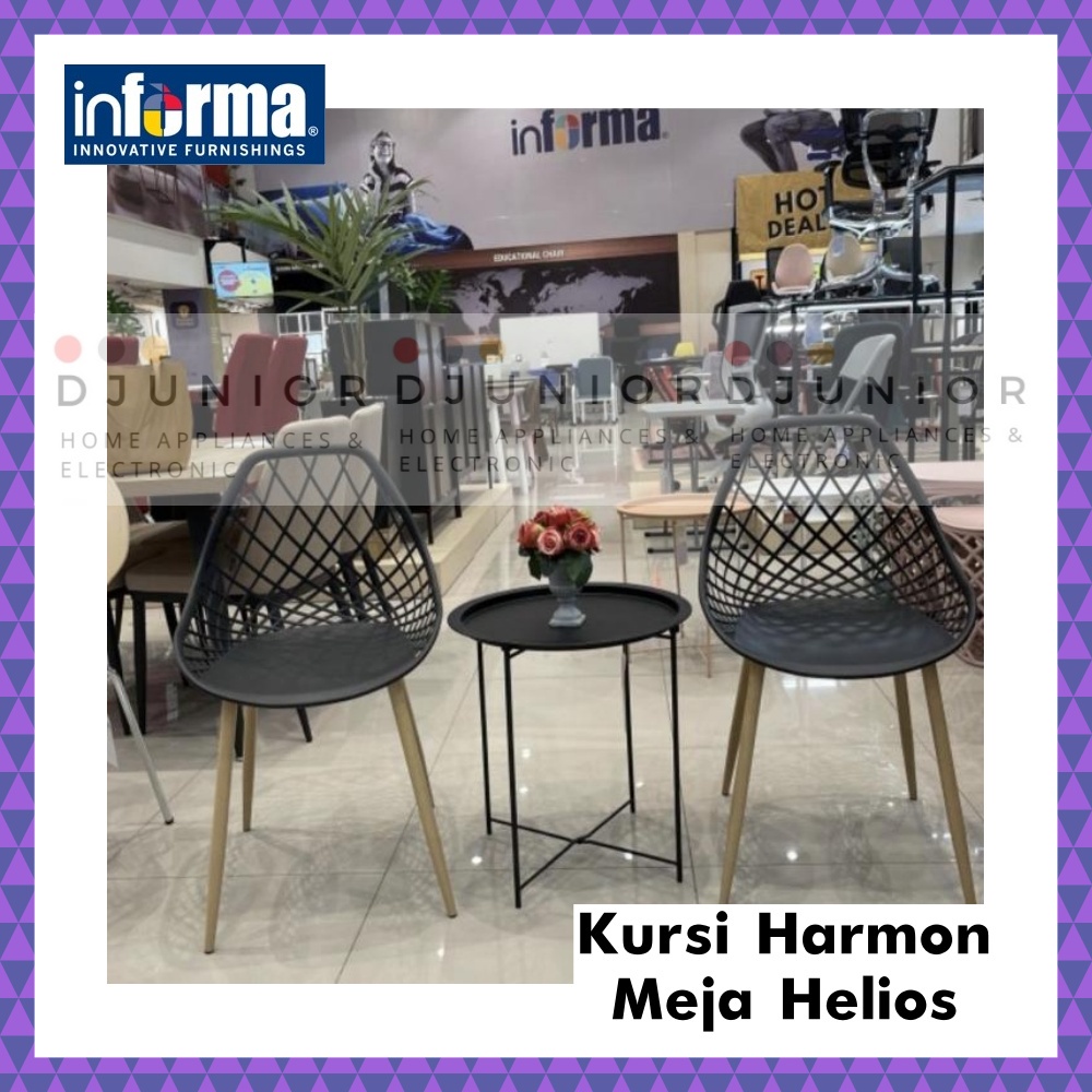 INFORMA - HARMON HELIOS TOPAZ SET MEJA KURSI TERAS MINIMALIS MURAH / MEJA KURSI SUDUT