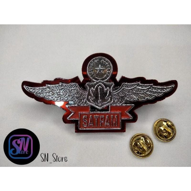 WING SATPAM AKRILIK / WING SATPAM