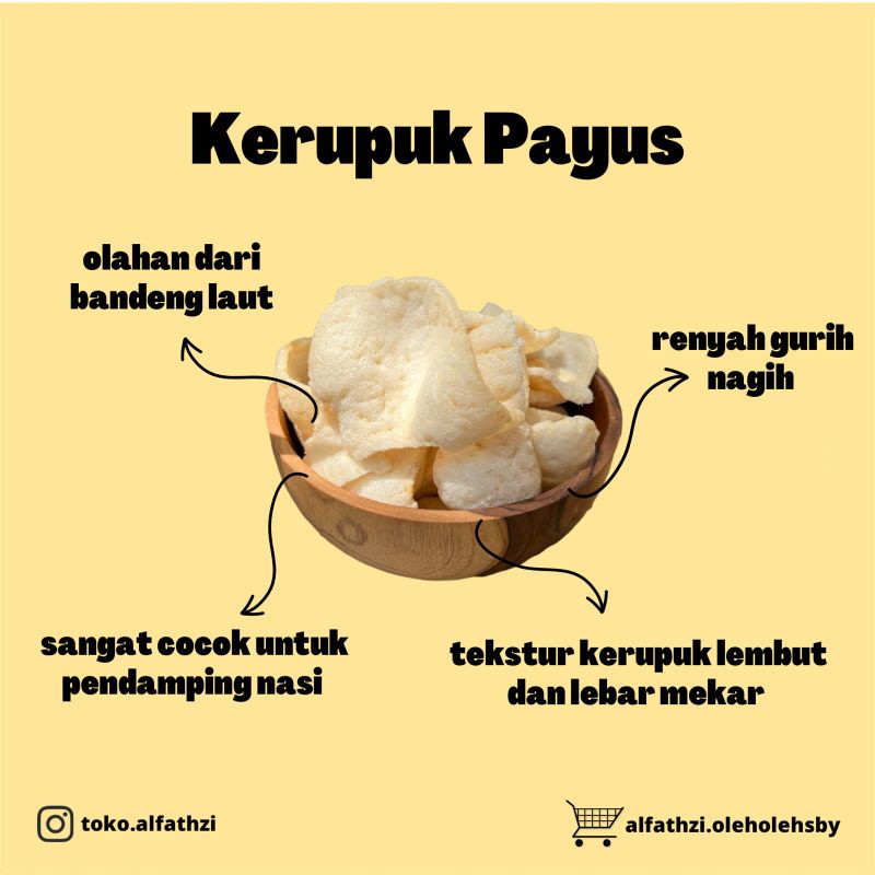 

✨Oleh-Oleh Surabaya✨ Kerupuk Payus/Bandeng Laut 250gr