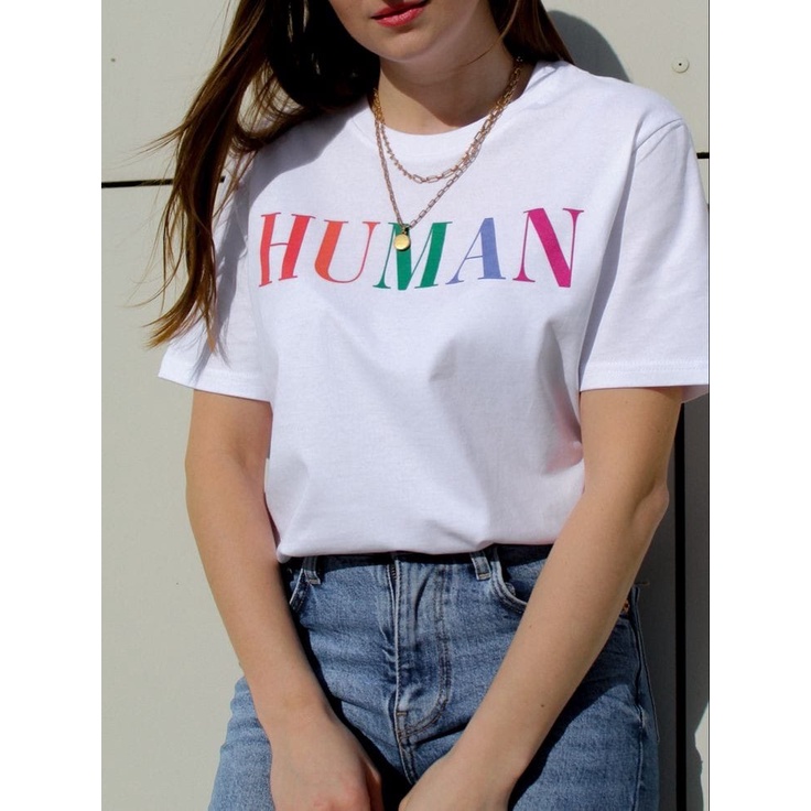 MYSTIQUE.ID-BAJU KAOS HUMAN T-SHIRT LUCU DAN AESTHETIC