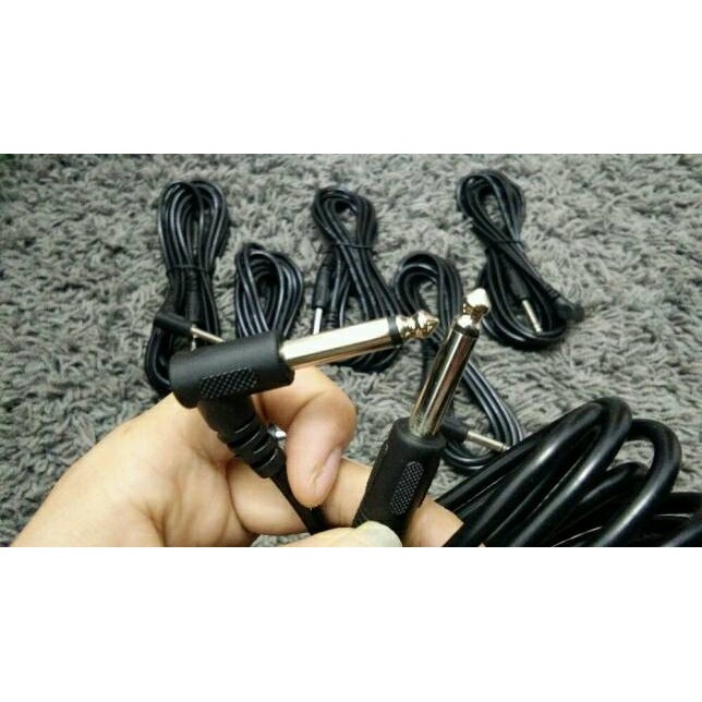 Kabel Jack Audio Gitar Guitar Bass Keyboard 1/4 to 1/4