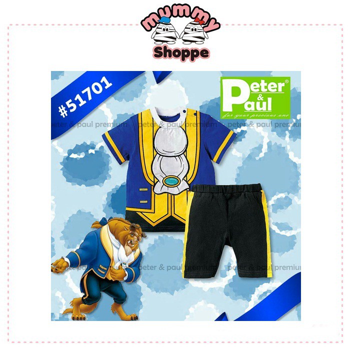 setelan anak Pipo 51701 fashion anak motif beauty and the beast