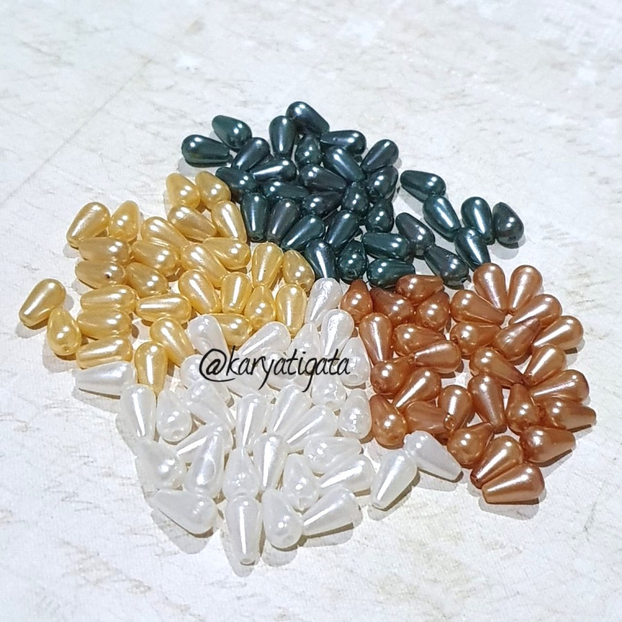 Mote Tetes 6 mm x 10 mm Warna (isi +/- 30 butir)