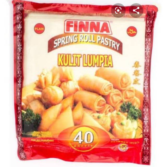 

Finna kulit lumpia besar / Spring roll Pastry 40lembar