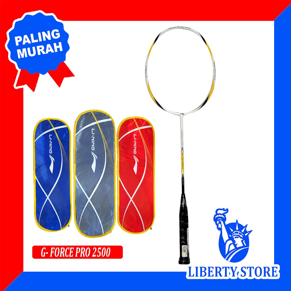Raket Badminton ORIGINAL LINING G FORCE PRO 2500 + TAS