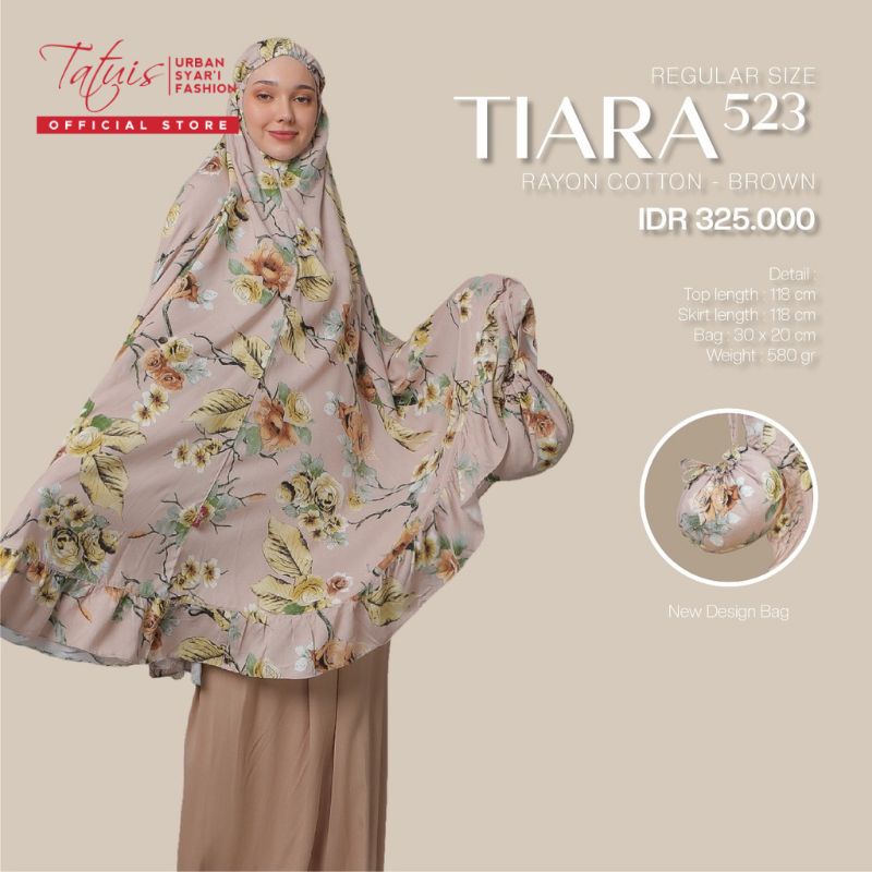 MUKENA TATUIS TIARA 523 SERIES DEWASA REGULER KATUN RAYON