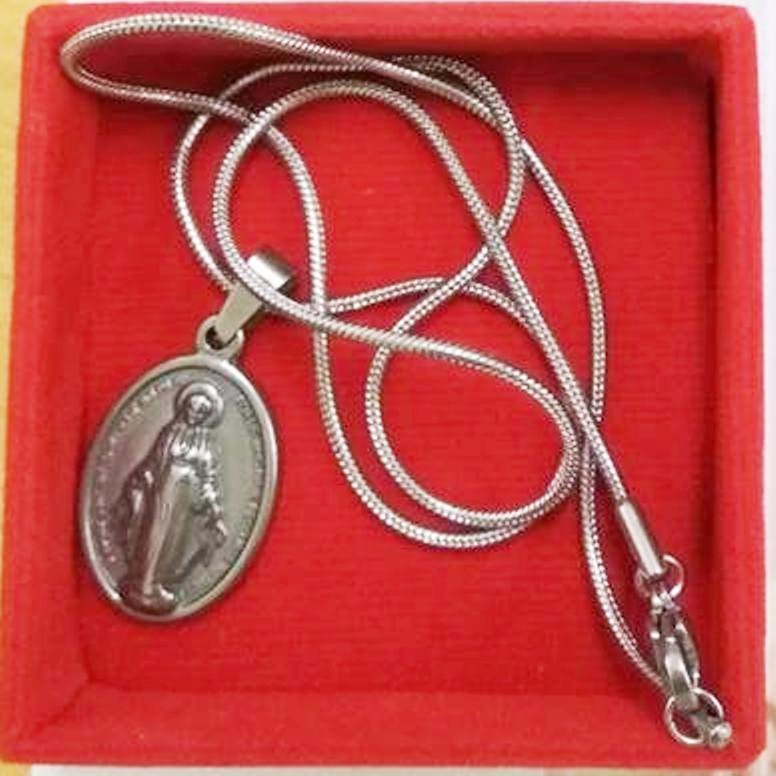 (PROMO) (PROMO) KALUNG TITANIUM BUNDA MARIA MEDALI WASIAT