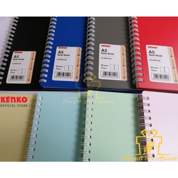 

Hadir Notebook Ring Note Kenko A5 Rnpp Basic Color Buku / Pastel Color Buku Hemat