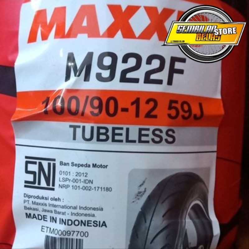 Ban Luar 100/90-12 MAXXIS M922F Ban Luar scoopy depan vespa matic ring 12
