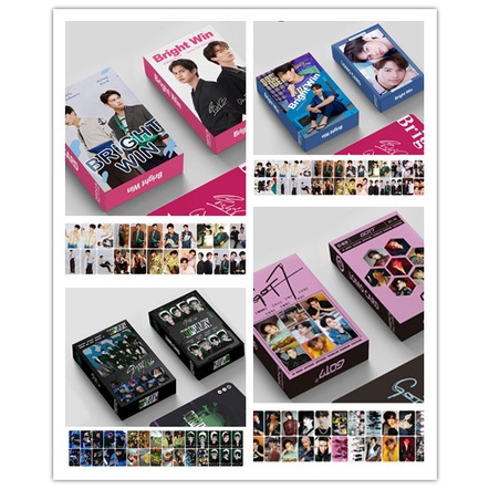 30pcs / Kotak Kartu Foto Lomo Dua Sisi Desain KPOP STRAYKIDS got7 F4-thailand