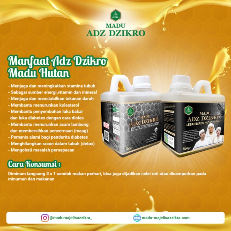 

Madu Adz Dzikro Hutan 100% ORIGINAL