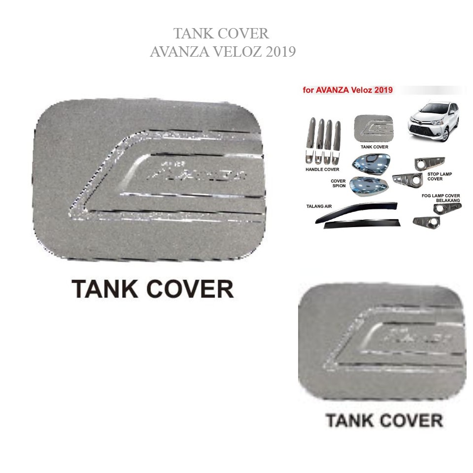 cover tank chrome croom krum Avanza veloz 2019 Tutup tank cover