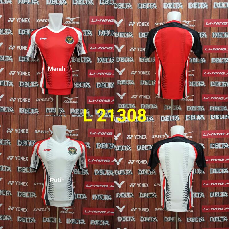 Baju kaos badminton Lining impor baju Lining olimpiade timnas Indonesia