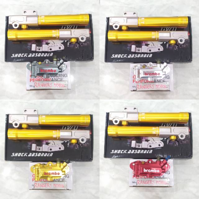 BOTTOM SHOCK RT 6 STAGE PLUS MONOBLOCK BREMBO KANAN MIO J-MIO M3-MIO SOUL GT-FINO-MIO SPORTY-JUPITER