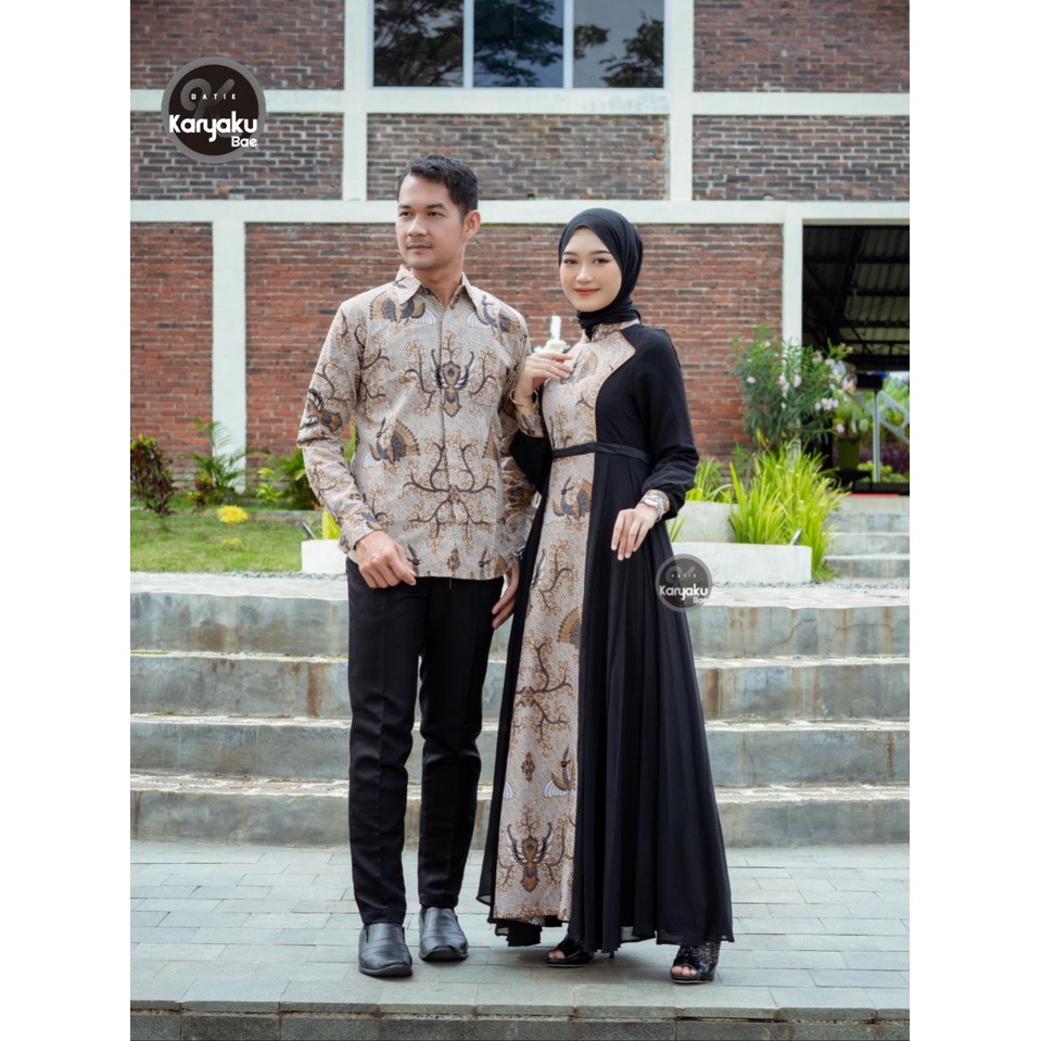 COEPLE GAMIS NAMERAA BATIK KATUN PREMIM MIX BABYDOL ARMANI AKSEN PAYET