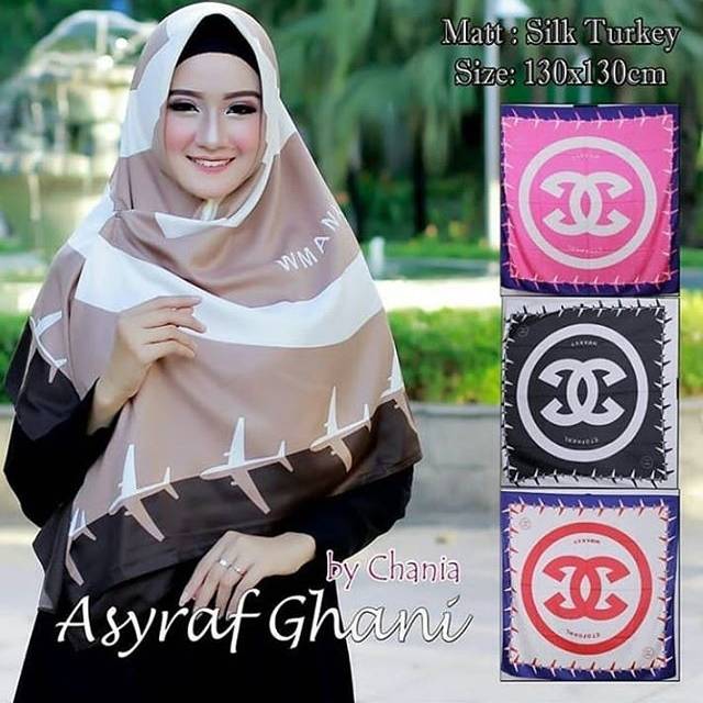 Segi empat jumbo motif / hijab turki jumbo / hijab gucci