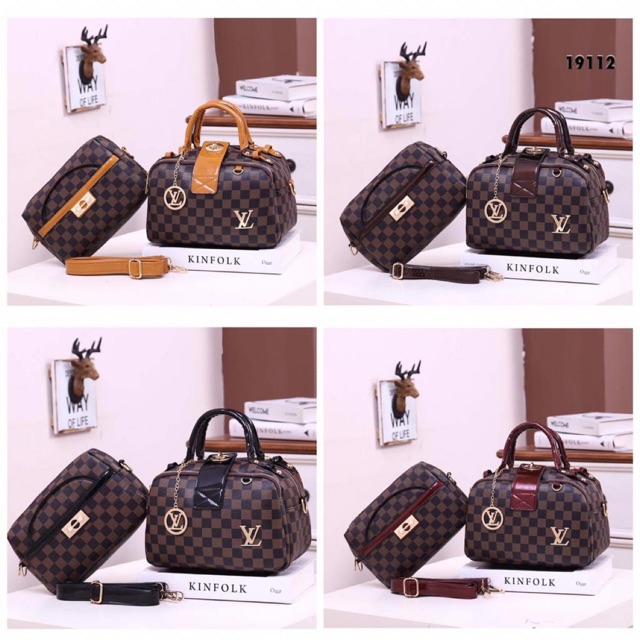 LOUIS VUITTON Chintia with mini bag Gold Hardware