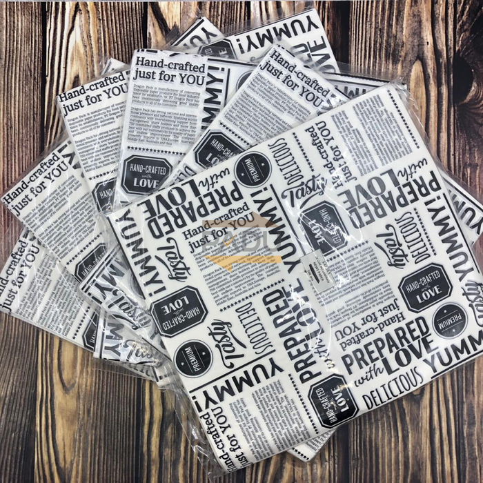 

3Rs5E546 Kertas Nasi Laminasi (30X30 Cm) - Motif Printing - Anti Lengket - Roti 56Eyhr6R